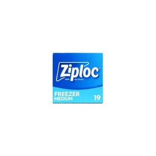 ซิปล็อค ฟรีซเซอร์ ถุงขนาดกลาง บรรจุ 19 ถุง Ziploc Freezer Bag Medium (19's)