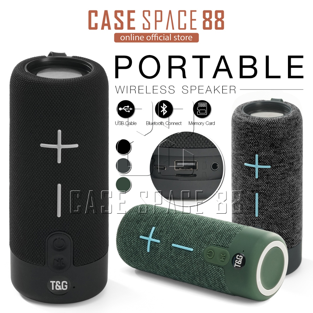 CUFFCASE รุ่น SONIC GO ลำโพง Bluetooth พกพา เสียงดี เบสชัด ต่อมือถือ/โน้ตบุ๊ก/USB/เมม/มีสายคล้อง
