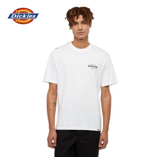 DICKIES MENS LS GRAPHIC TEE JERSEY - WHITE เสื้อยืด ผู้ชาย