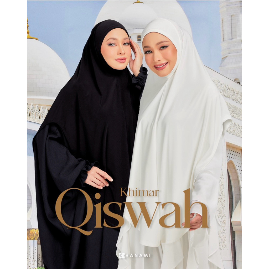 พร้อมส่ง🖤 ผ้าคลุมสวม Hanami Hijab รุ่น KHIMAR QISWAH