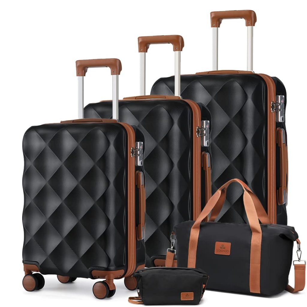 [รับประกัน5ปี] SeaChoice ​กระเป๋าเดินทางล้อลาก 20/24/28 นิ้ว bags Travel luggage วัสดุABS ล้อคู่ ล็อคTSA รุ่นซิปYKK