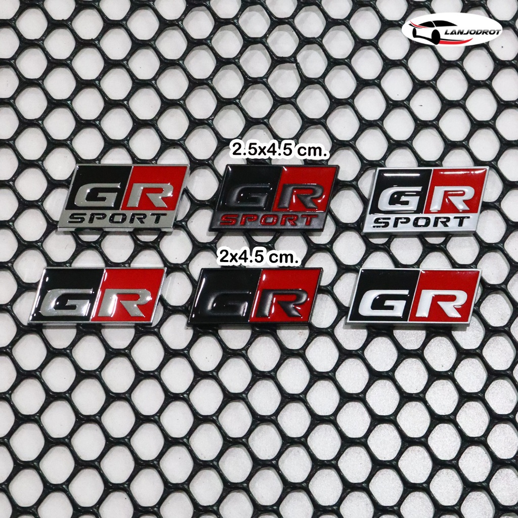 โลโก้ โลหะ GR GR SPORT จีอาร์ สปอร์ต สำหรับ ติดรถ TOYOTA FORTUNER REVO CAMRY YARIS CROSS COROLLA CROSS