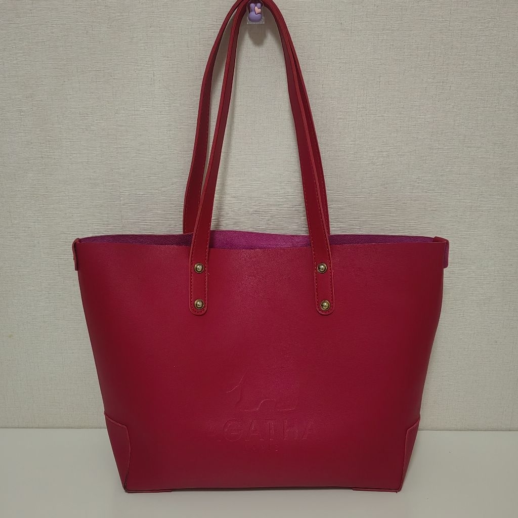 [มือสอง] AGATHA กระเป๋า​สะพาย สีแดง​