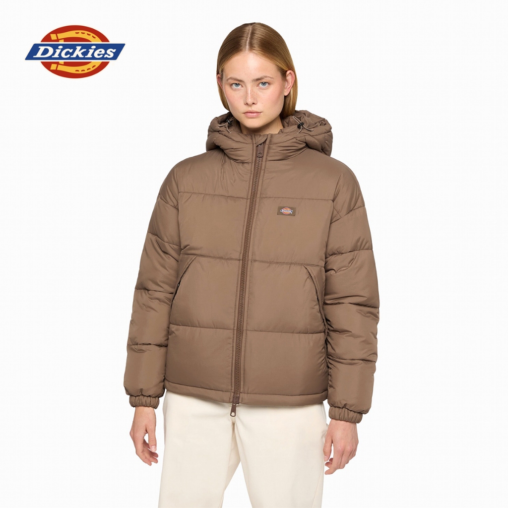 DICKIES WOMENS ALATNA PUFFER JACKET - MUSHROOM - เสื้อแจ็กเก็ต ผู้หญิง