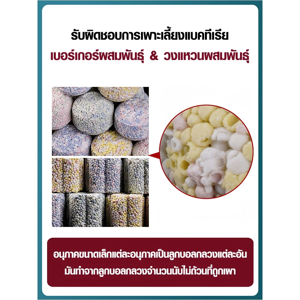 เซรามิคริงค์หินกรองตู้ปลา 0.5/1kg พร้อมถุงซิป หลายรูปทรง thumbnail 8
