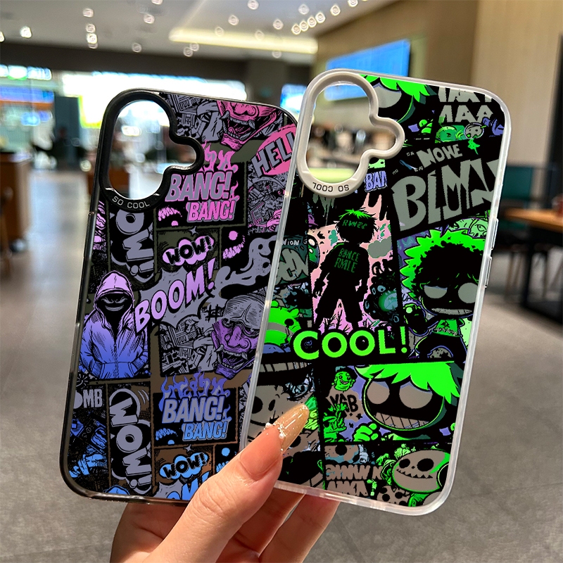🔥เคสโทรศัพท์แอปเปิ้ล🔥 ทนต่อสิ่งสกปรก 11 12 13 14 15 Pro Max XS X XR 7 8 14Plus ป้องกันการชนกัน รุ่นเย็น มีหลายสี วงดนตรี - รูปที่ 3