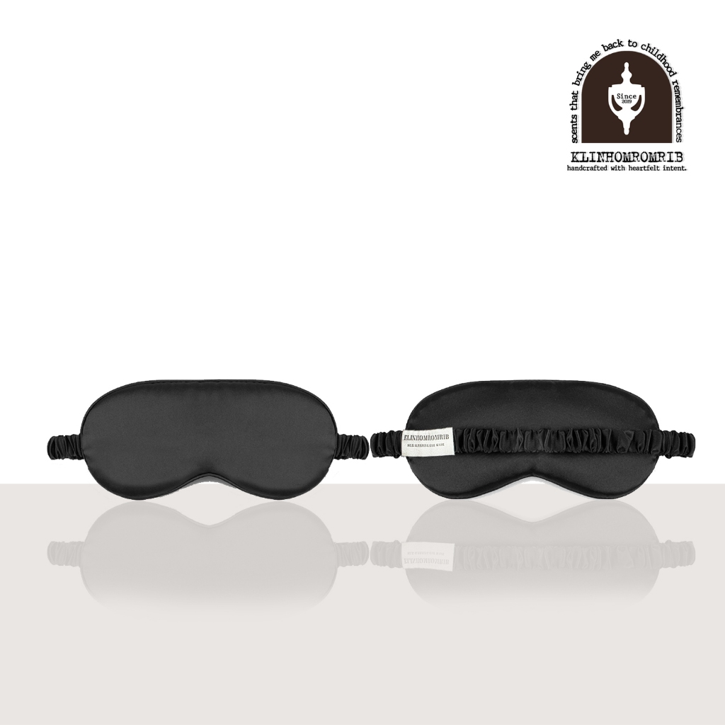 KLINHOMROMRIB SlEEP EYE MASK | กลิ่นหอมรอมริบ  ผ้าปิดตาเนื้อไหมนุ่มลื่น ช่วยนอนหลับสนิท