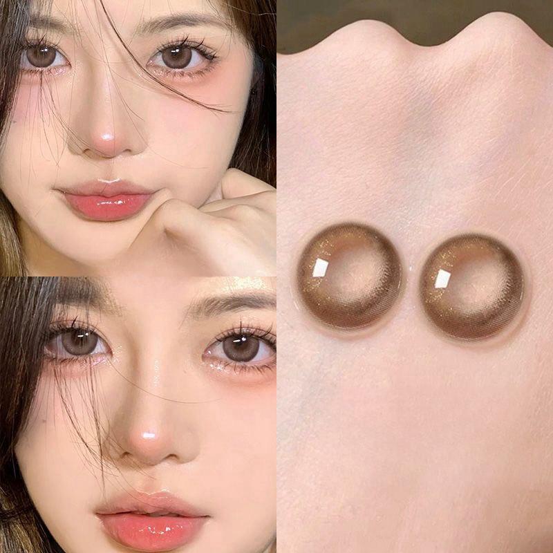 [-1.00-8.00] Midroo แว่นตาสายตาสั้น คอนแทก คอนแทคเลนส์ตาหวาน MilkToffee Brown-14.2mm - รูปที่ 4