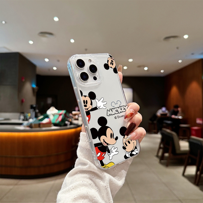 🔥เคสไอโฟน🔥 TPU นิ่มกันกระแทก เคสโทรศัพท์ iPhone 11 12 13 14 15 Pro Max XR XS X 7 8P มิกกี้น่ารัก - รูปที่ 4