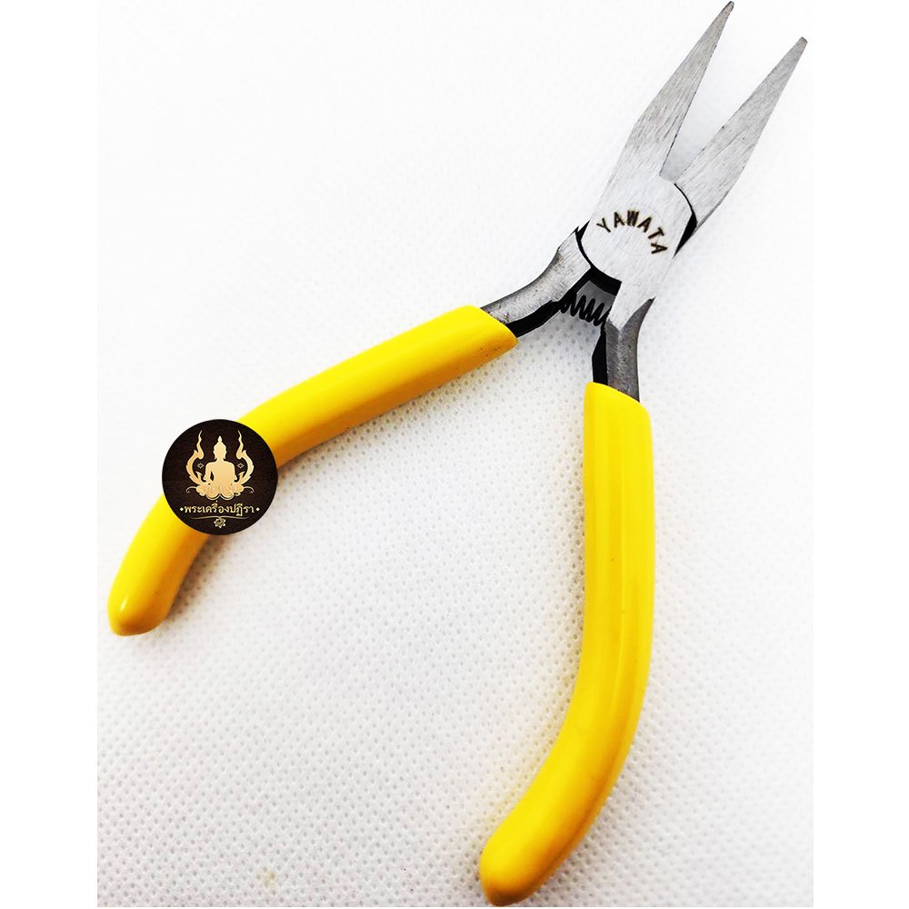คีมปากแหลม ปากเรียบ ไม่มีฟัน DT-307 จับแน่น ถนัดมือ ด้ามเหลือง 5นิ้ว - รูปที่ 2