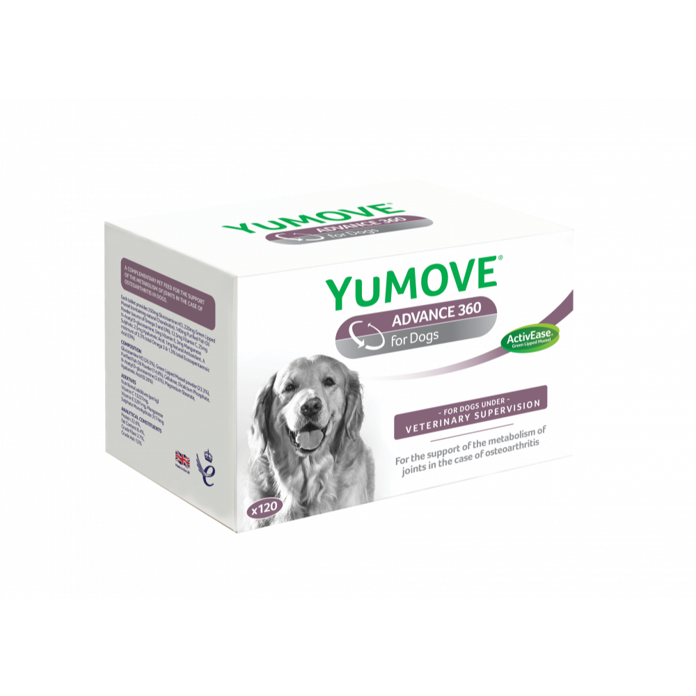 Lintbell Yumove advance 360 Dog อาหารเสริมบำรุงข้อ กระดูก บรรจุแผงละ 20 เม็ด