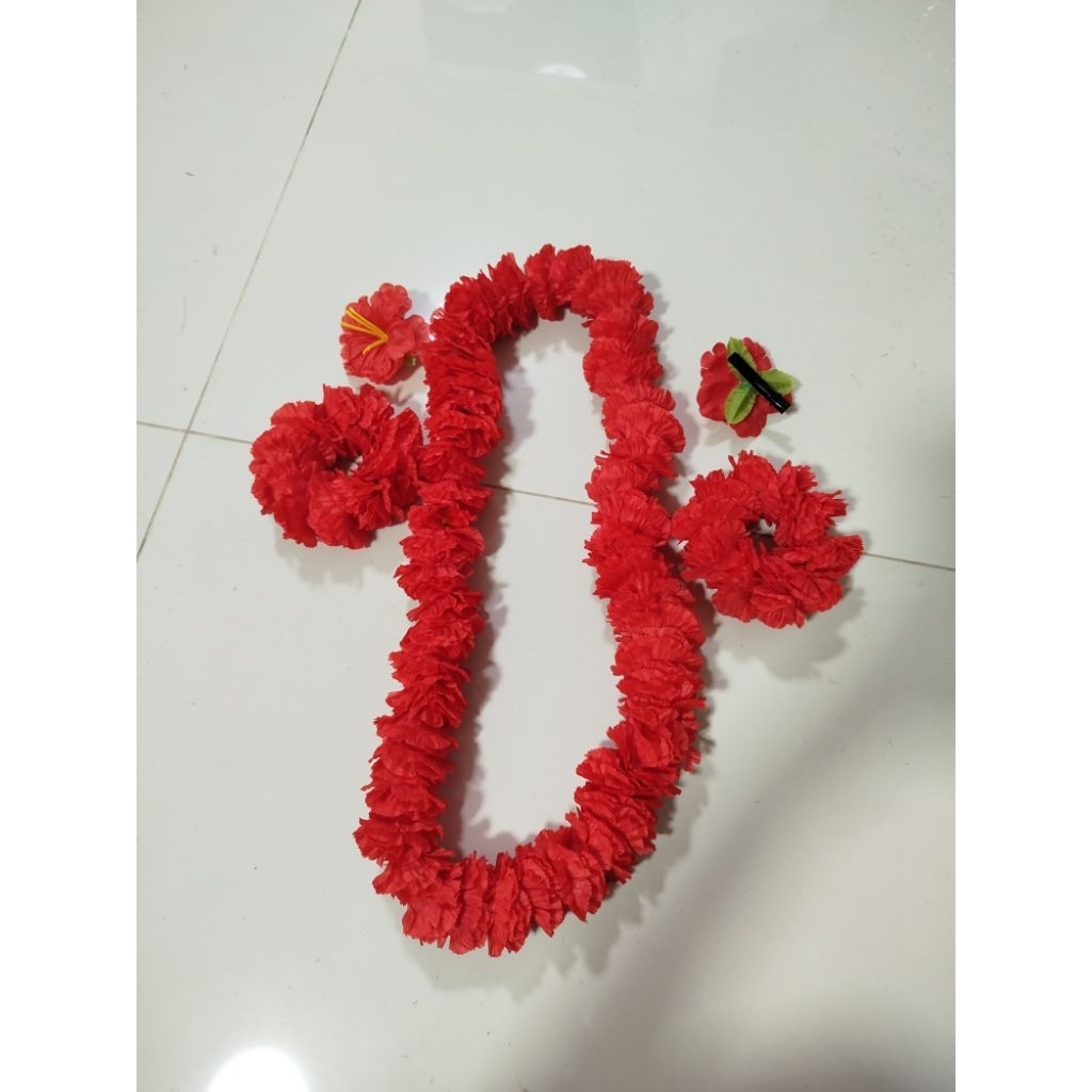 พวงมาลัย พวงมาลัยเงาะป่าครบชุด คอสตูมเงาะป่าครบเซ็ท