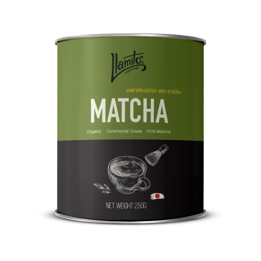 Llamitoผงมัทฉะออร์แกนิค(Matcha Powder) ขนาด250g