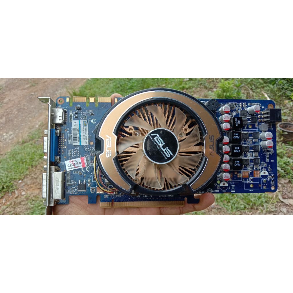 การ์ดจอ ASUS 9800 GT Hybrid Power 1 GB DDR3 256 bit EN9800GT  มือสอง ไม่มีกล่อง ใช้งานได้ปกติ ต่อไฟเ