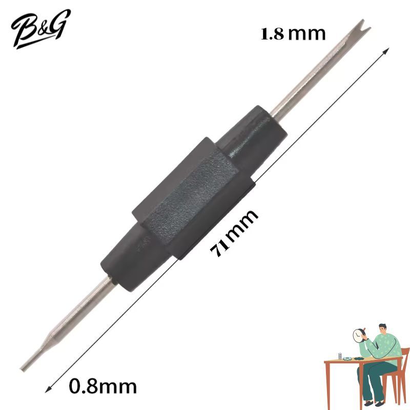 (พร้อมส่ง)  เครื่องมือถอดสายนาฬิกา ปรับขนาดสายเปลี่ยนสายนาฬิกา Spring bar tool ด้ามพลาสติกจับง่าย