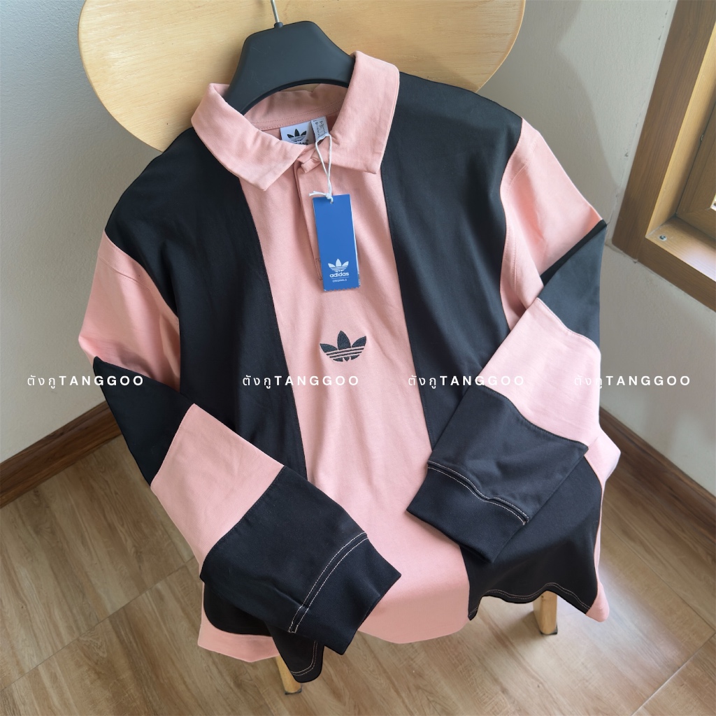 ADS ORIGINALS RIFTA LOGO STRIPED RUGBY POLO แท้💯