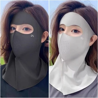🔥พร้อมส่ง🔥หน้ากากกันแดดทั่วหน้าUPF50+ ปิดลำคอ และหน้าผาก ปฏิเสธฝ้าแดด /หน้ากากกันแดด 3D เต็มหน้าคลุมใบหน้าและคอ ผ้าเย็น
