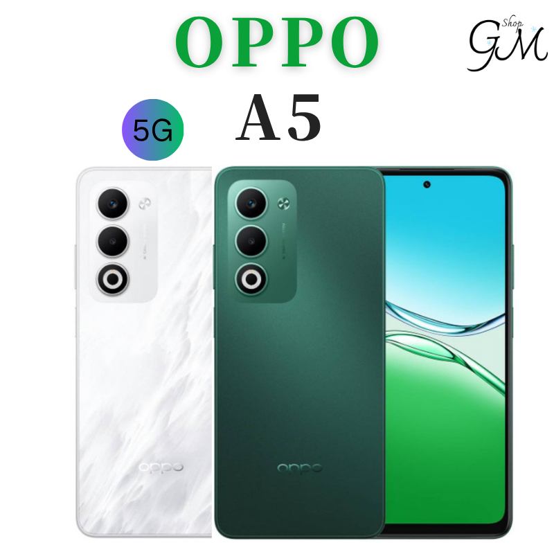 OPPO A5 5G [4+128GB] แบต6,000mAh กันน้ำกันฝุ่นIP65 เครื่องศูนย์แท้ รับประกันศูนย์ไทย 1 ปี