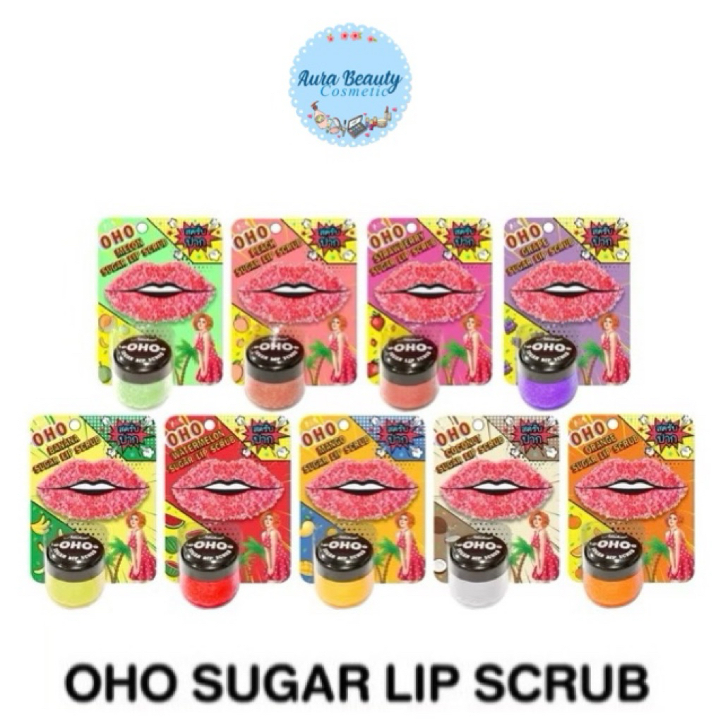 OHO Sugar Lip Scrub 25g โอ้โห สครับน้ำตาล ริมฝีปาก