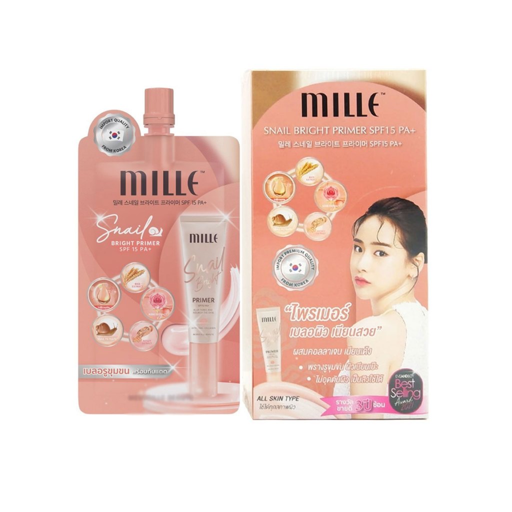 ยกกล่อง 6ซอง มิลเล่ ไพรเมอร์ Mille Primer ไพรเมอร์มิลเล่ มิลเล่ไพรเมอร์ ของแท้