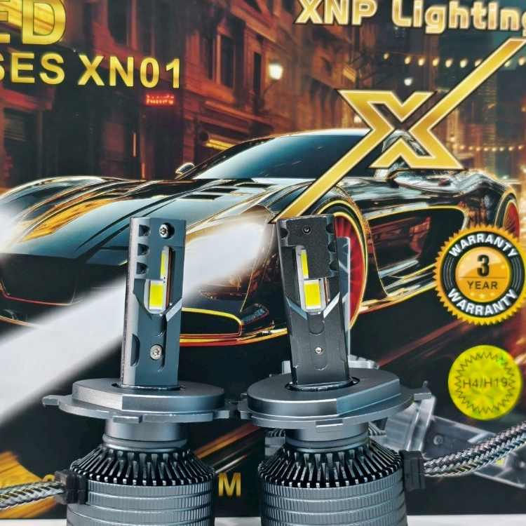 หลอด LED Xn01 Lighting ขั้วH4 ต่ำ-สูงในหลอดเดียว 240w 6000k 48000LM ส่งจากไทย รับประกัน3ปี (ตรงรุ่น)