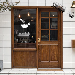 สติ๊กเกอร์ มัทฉะ / ชาเขียว / Matcha / Cafe (PVC ไดคัทตกแต่งกระจก ผนัง ประตู)