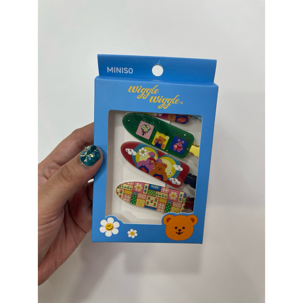 (พร้อมส่ง) กิ๊บWiggle Wiggle x miniso