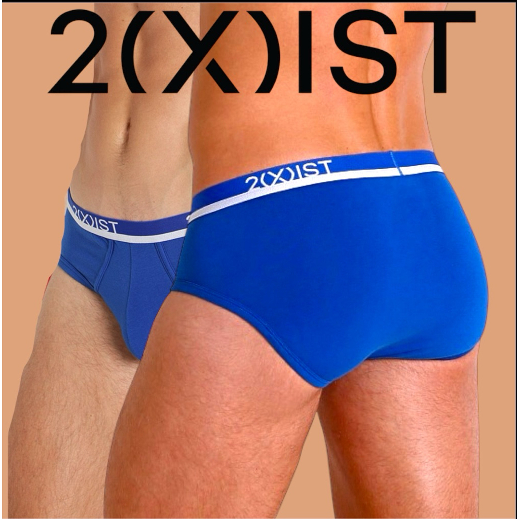 กางเกงในชาย 2(X)IST  brief น้ำเงิน ขอบน้ำเงินขาว sizeS, L,XL