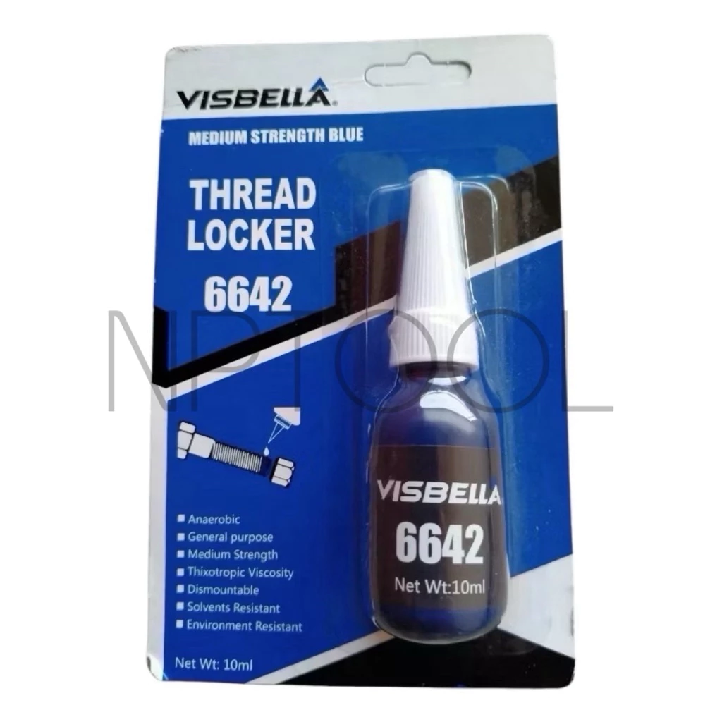 NP-17 น้ำยาล็อคเกลียวน้ำยากันคลายThread Locker Medium Stremgth Blue 6642 สีน้ำเงิน 10ml T0160