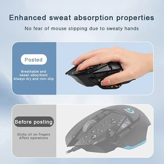 สติ๊กเกอร์กันลื่นเมาส์ Logitech G 502 / G 502 Lightspeed Sticker ดูดซับเหงื่อ (รุ่นXไม่สามารถใช้งานได้)PC019