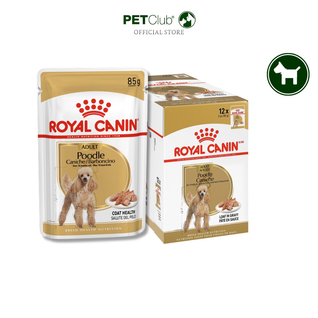 [PETClub] Royal Canin Poodle Adult Loaf - สุนัขโต พันธุ์พุดเดิ้ล [85g. ยกกล่อง 12 ซอง]