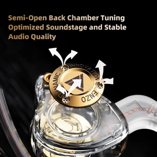 QKZ ENZO หูฟังอินเอียร์ In ear Hi-Res Audio เบสหนักแน่น Aux3.5 พร้อมไมโครโฟน สายยาว 1.25m ของแท้