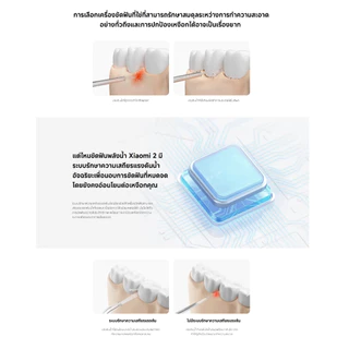 Xiaomi Water Flosser 2 ไหมขัดฟันพลังน้ำ I แบบพกพา Irrigator I ไหมขัดฟัน I ระดับการกันน้ำ IPX7 I ถังน้ำความจุสูง