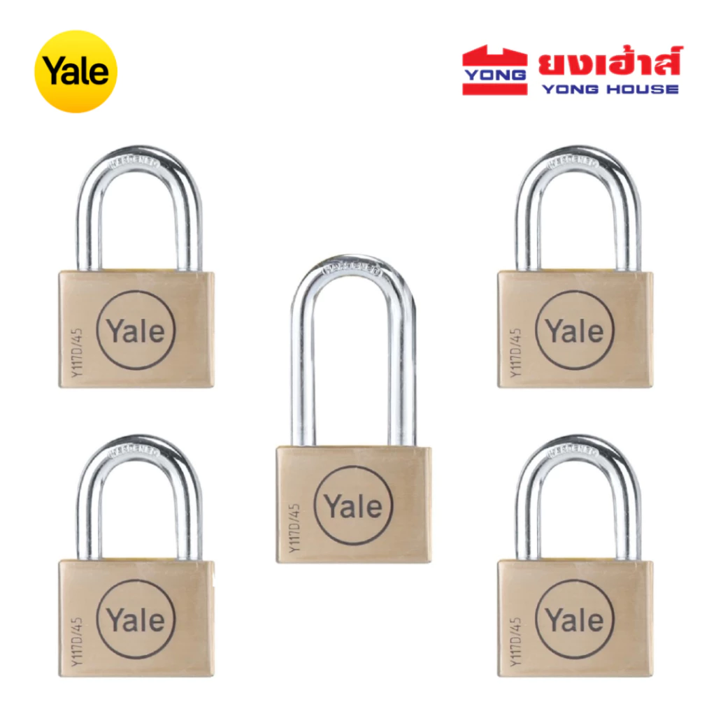 YALE กุญแจคล้อง KA5 BD45 คอสั้น 4 คอยาว 1 KA4 BD45 คอสั้น 2 คอยาว 2 KA3 BD45 คอสั้น 3 KA2 BD50 คอสั้น 1 คอยาว 1