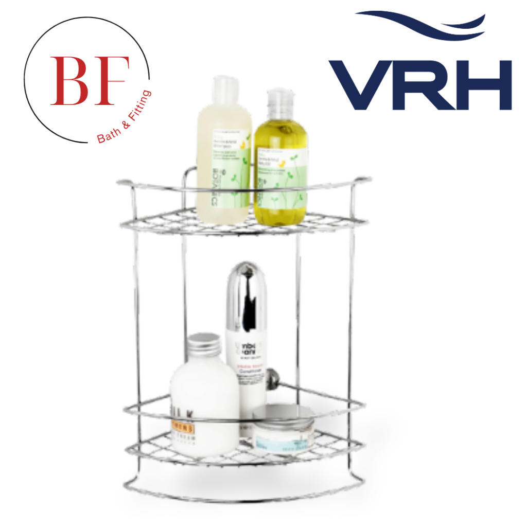 HW105-W105A ชั้นวางของ 2 ชั้นเข้ามุมโค้งเล็ก