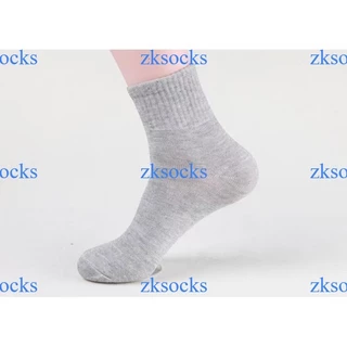 ZKSOCKS 1แพค=20คู่ ถุงเท้านักเรียนคุณภาพดี แพคกิ้งเดี่ยว พร้อมส่ง🚚ขาว/ดำ/เทา