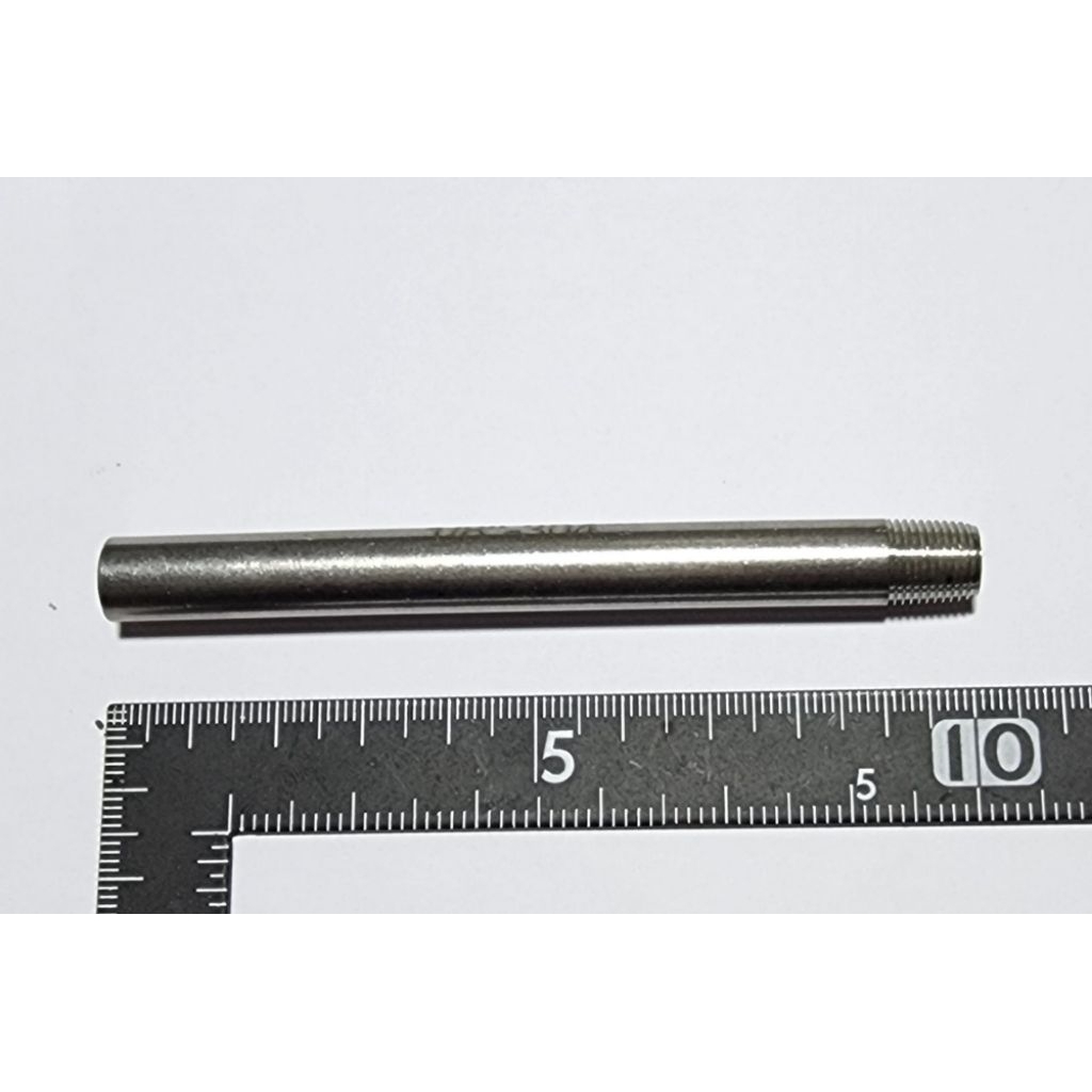 ท่อแสตนเลสทำเกลียวนอกด้านเดียว ขนาด 1 หุน ยาว 10 ซม. โตนอก~10.0 มิล รูใน~5.0-7.3 มิล ใช้เป็นข้อต่อท่อประปา - รูปที่ 3