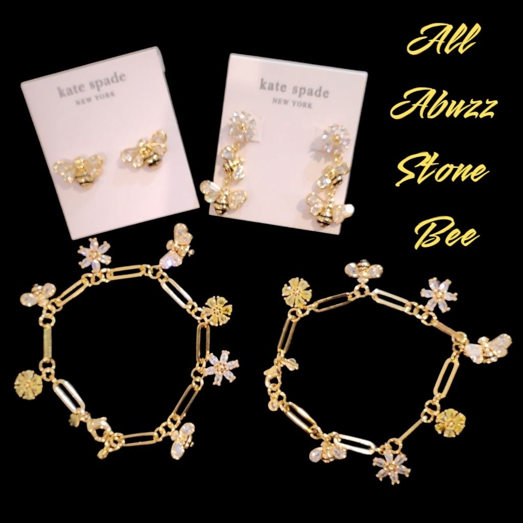 เครื่องประดับ ผึ้ง All Abuzz Stone Bee Stud/necklace/ bracelet