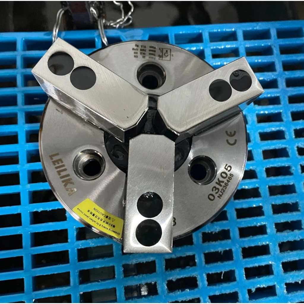 LEILIKA : HYDRAULIC CHUCK for CNC : /หัวจับไฮดรอลิค รูทะลุ 3จับ: 5,6,8,10,12นิ้ว รับประกัน3ปี