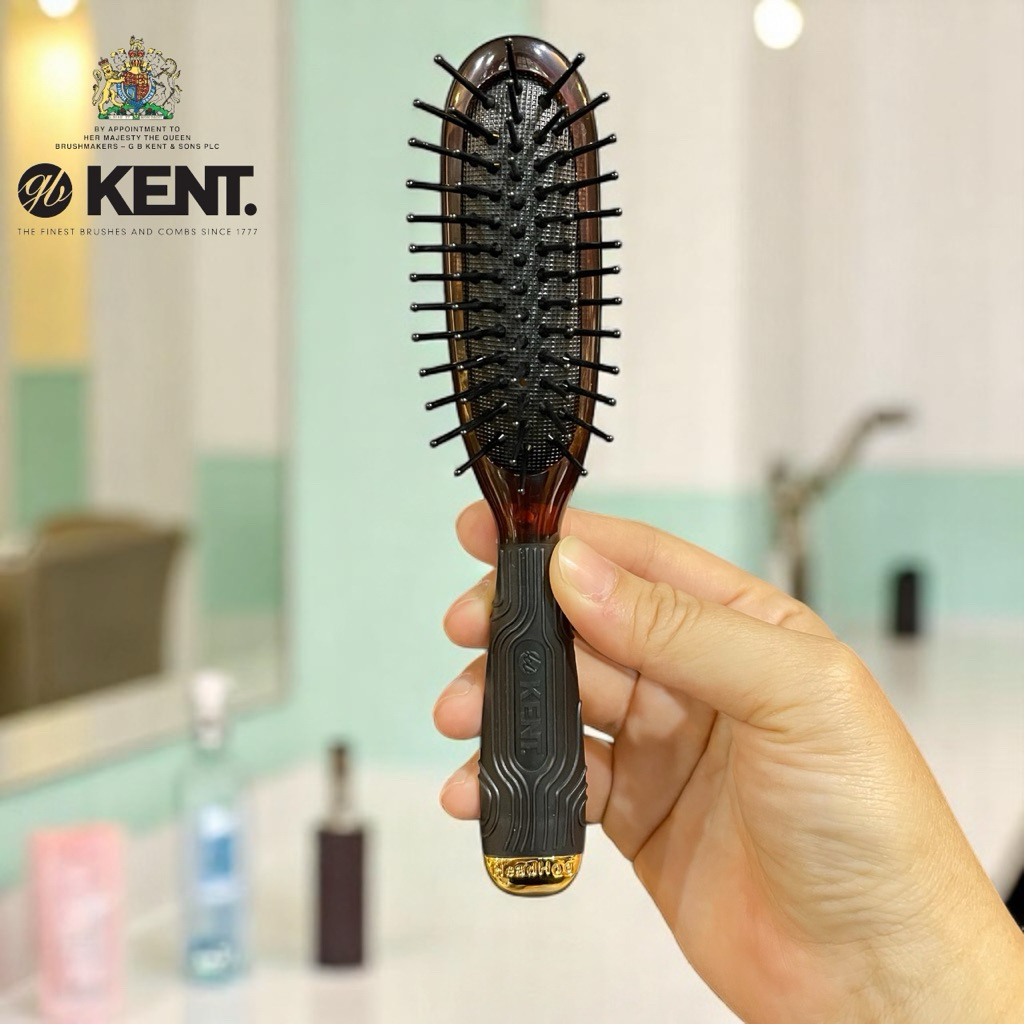 Minihog Tortoiseshell Effect Brush HOG หวีแปรง