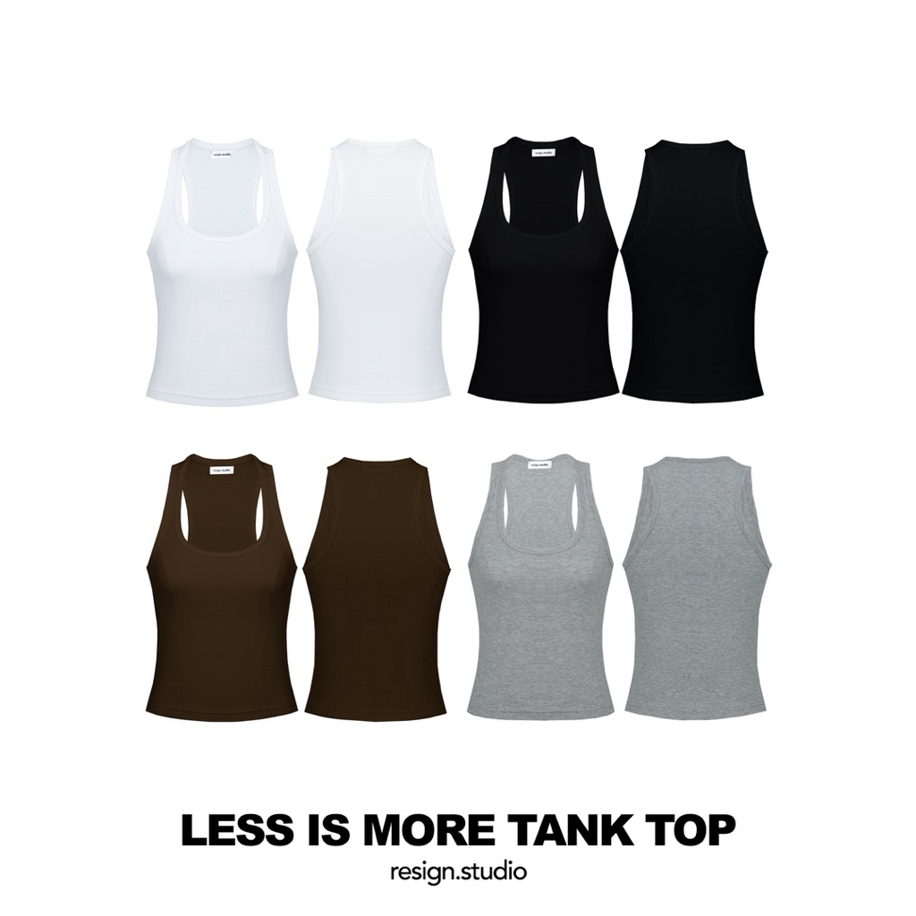 resign.studio - LESS IS MORE TANK TOP