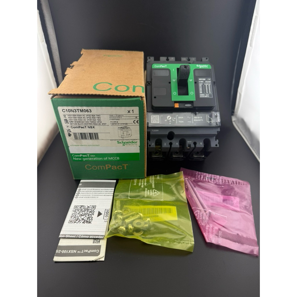 SCHNEIDER NSX100N รุ่นN TM63D 50KA C10N3TM063 เบรกเกอร์ชไนเดอร์ 3P,63A (44-63A)