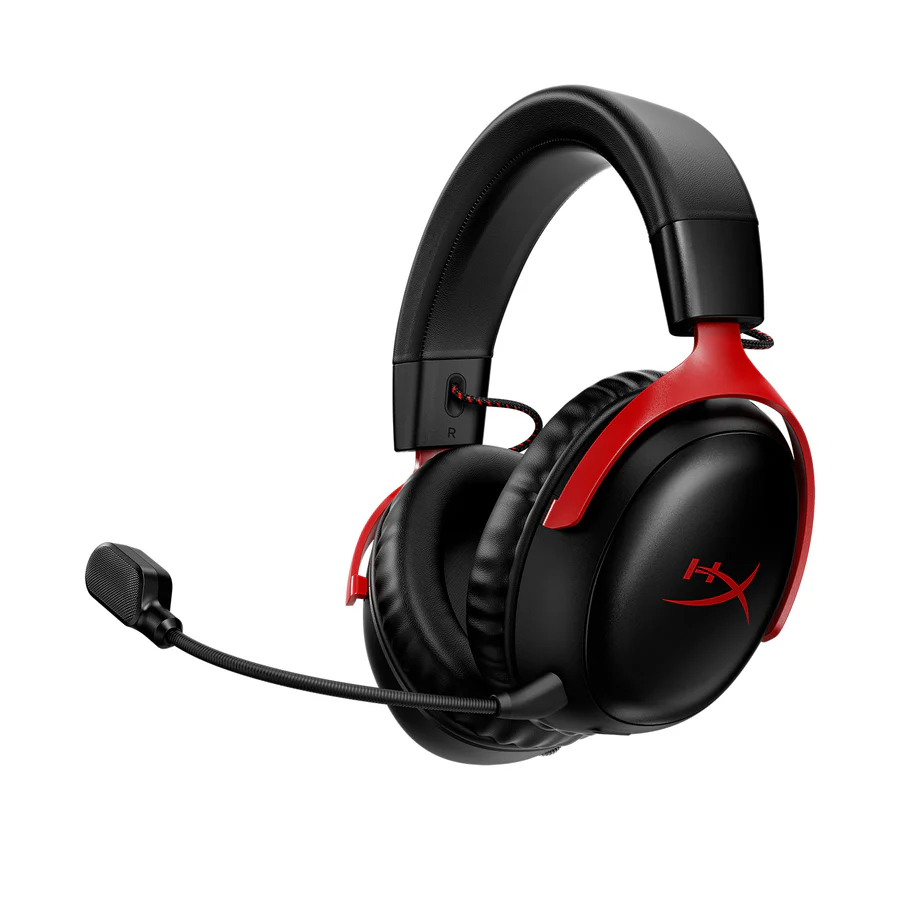 HyperX Cloud III Wireless - Gaming Headset Black-Red 77Z46AA