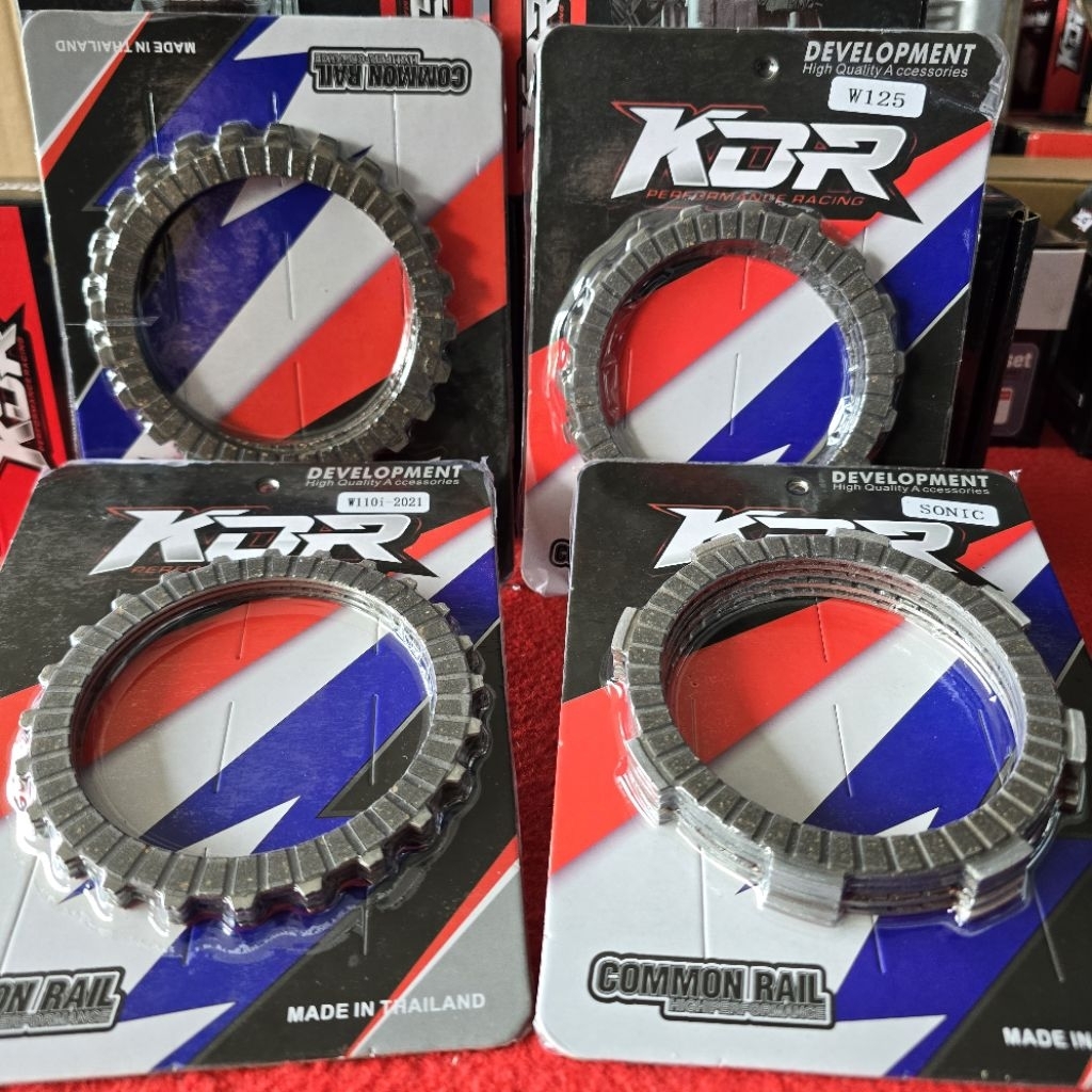 แผ่นคลัท KDR W125 W110i(เท้า-มือ) W100 SONIC คลัทผสมคาร์บ้อน เอาอยู่แม้กับรถแรงม้าเยอะ
