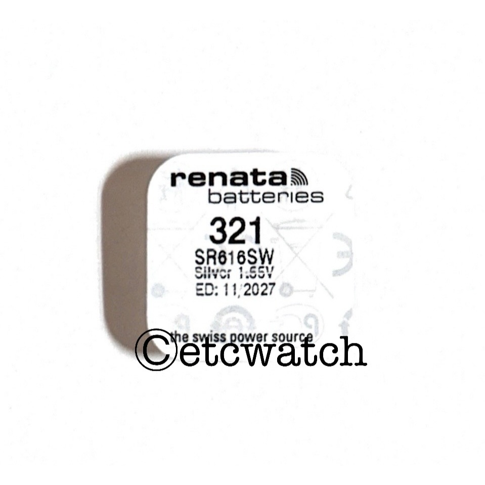 พร้อมส่ง> ถ่านกระดุม Renata SR616SW / 321 Swiss Made 1 ก้อน
