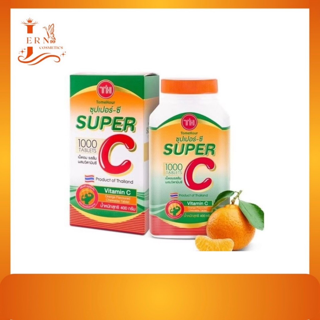 Super-C tomehour Vitamin C Orange Flavour (1000tabs) ทูมีเอาเออร์-ซี