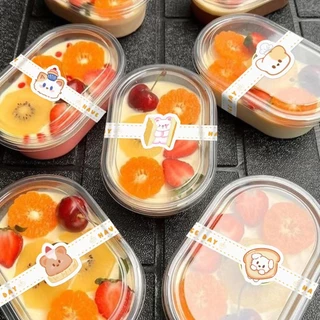 แพ็ค50ดวง สติ๊กเกอร์แถบยาว สติ๊กเกอร์ขอบคุณ ติดกล่อง แก้ว ถุง sticker thankyou
