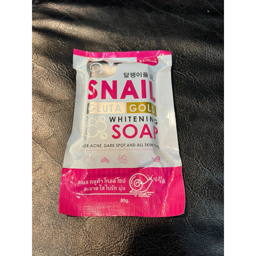 Snail gluta gold whitening soap