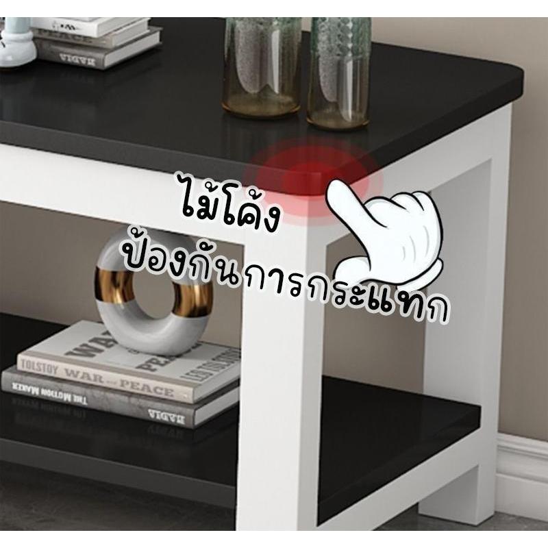 Yifeng โต๊ะวางทีวี วางของหน้าที่สไล์มินิมอล ท็อปไม้ โครงขาเหล็ก 2ชั้น  2911 - รูปที่ 2