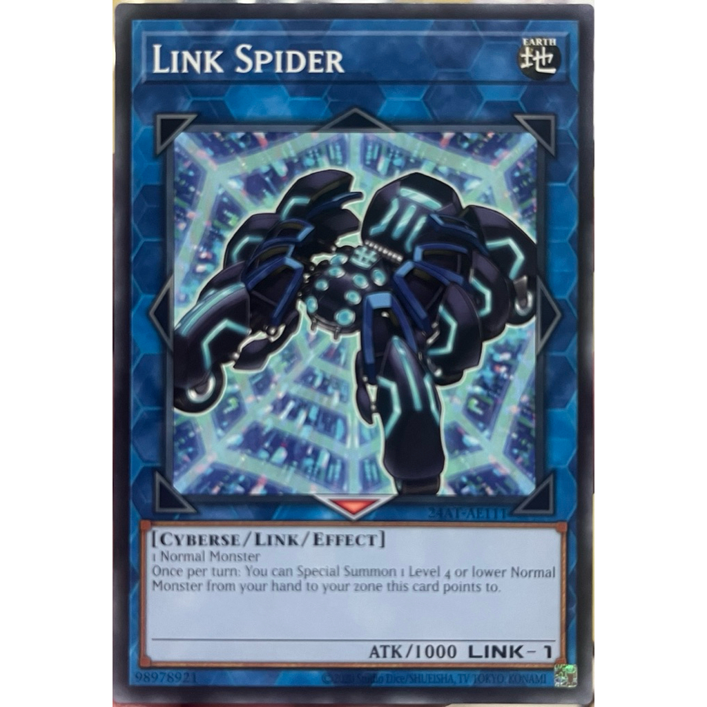Yugioh Asia-Eng [24AT-AE111] Link Spider (Common) การ์ดเกมยูกิแท้ถูกลิขสิทธิ์